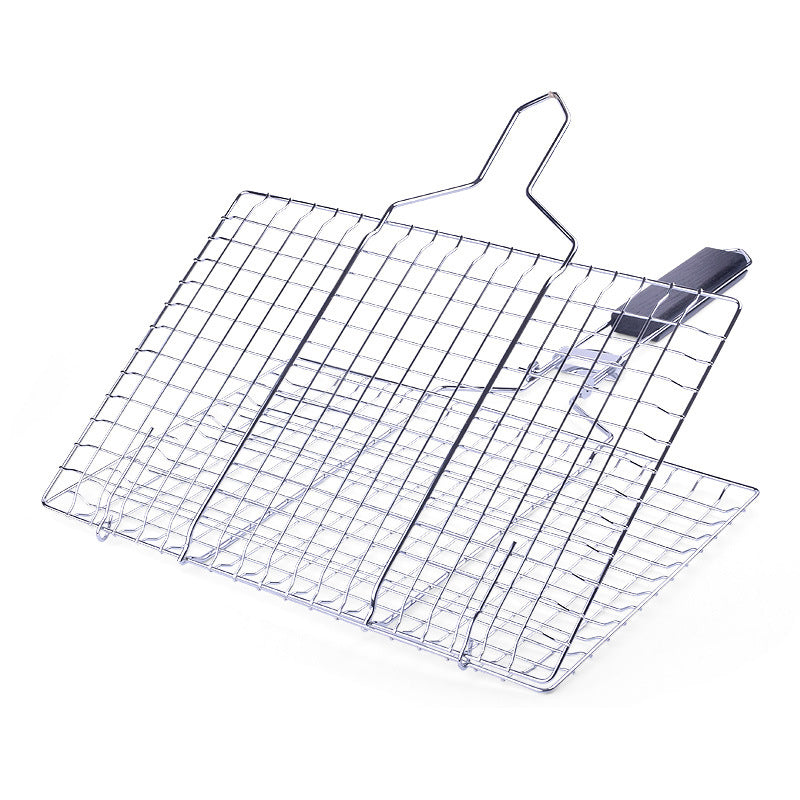 Outdoor Barbecue Grill Basket Fish Fillet Vegetable BBQ Rack with Removable Handle (No FDA Certificate) Outdoor Barbecue Grill Basket Fish Fillet Vegetable BBQ Rack with Removable Handle (No FDA Certificate)
